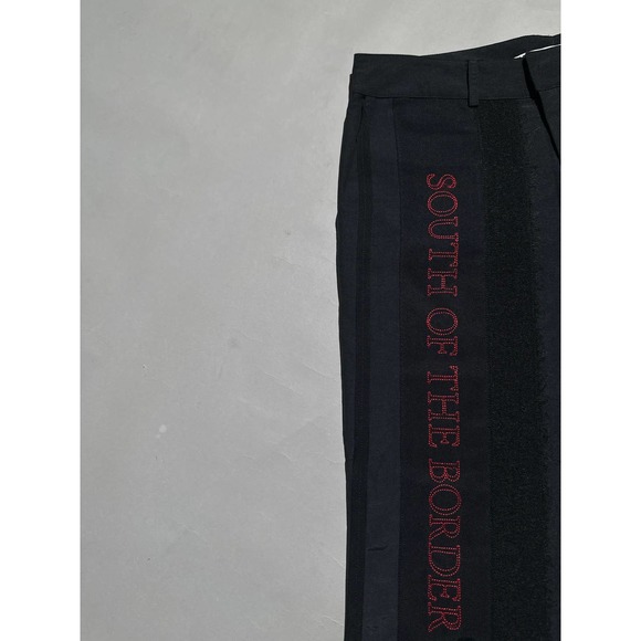 $1,750 BNWT SS17 Embroidered ribbon patched pants - Picture 6 of 12